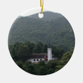 Céramique Chapelle en ornement de vallée de ciel