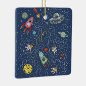 Céramique Chats en ornement spatial (Droite)