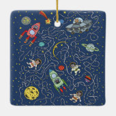 Céramique Chats en ornement spatial (Dos)