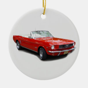 Céramique Décoration convertible rouge en 1966