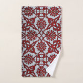 Céramique Florale Rouge Turque (Serviette à main)