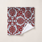 Céramique Florale Rouge Turque (Gant de toilette)