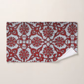Céramique Florale Rouge Turque (Serviette à main)