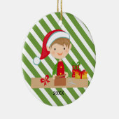 Céramique Garçon d'Elf en ornement d'atelier (Droite)