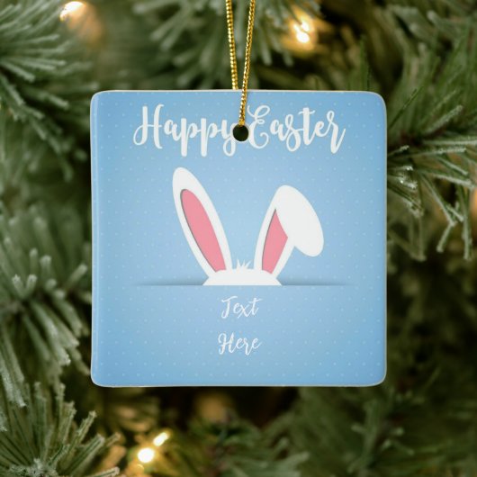 Céramique Lapin de Pâques en cache-cache Ornement (Arbre)