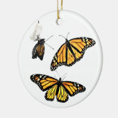 Céramique Noël Ornement Monarque cycle de vie (Gauche)