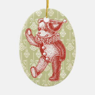 Céramique Ornement de l'ours en peluche vintage