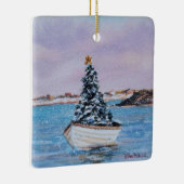 Céramique Ornement d'hiver en voilier (Droite)