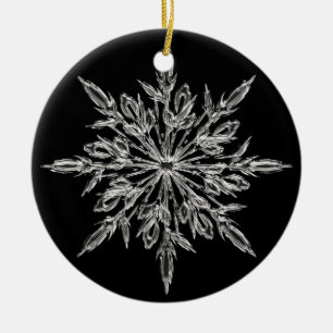 Céramique Ornement en cristal de Noël de flocon de neige