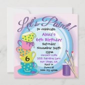 Céramique Potterie Painting Party Invitations (Devant)