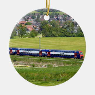 Céramique S-Bahn-7z5 train dans le pays en Europe Ornement