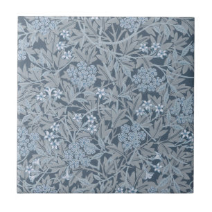 CERAMISCHE TIL WILLIAM MORRIS JASMINE ONTWERP TEGELTJE