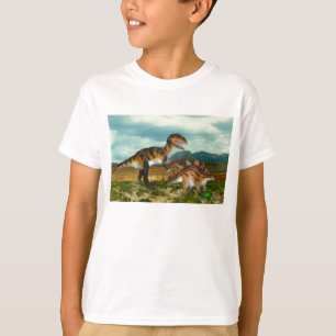 Ceratosaurus- en Stegosaurus-T-shirt T-shirt
