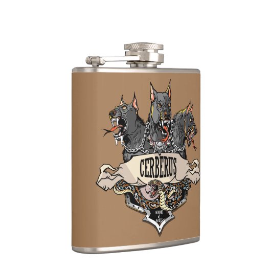 Cerberus en Snake Heupfles (Rechts)