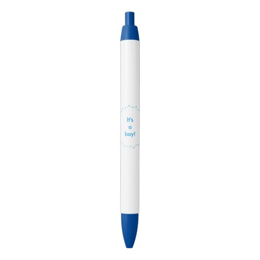 Cercle à pois bleu, c'est un garçon stylos personn (devant Vertical)