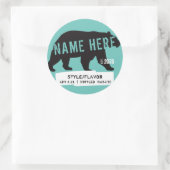 Cercle Bière bouteille de vin Étiquettes (Sac)