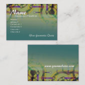 Cercle Cercles Cartes de visite/profil (Devant / Derrière)