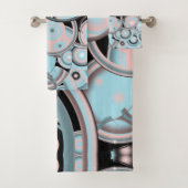 Cercle Concentré noir bleu Mocha rose (En situation)