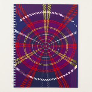 CERCLE CONCENTRIQUE ORGANISATEUR RED PLAID