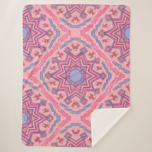 Cercle d'âme – Plaid mandala lumineux (Devant)