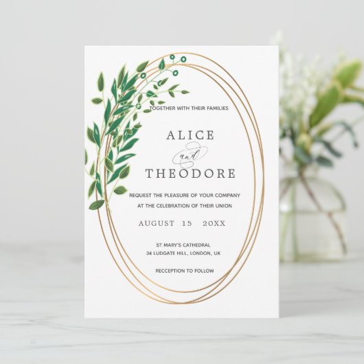 Cercle d'amour | FAIRE-PART DE MARIAGE (Debout devant)