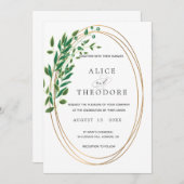 Cercle d'amour | Invitation de mariage (Devant / Derrière)