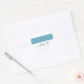 Cercle d'amour Monogramme Stickers Coeur (Enveloppe)