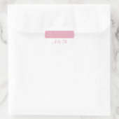 Cercle d'amour Monogramme Stickers Coeur (Sac)