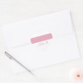 Cercle d'amour Monogramme Stickers Coeur (Enveloppe)