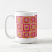 Cercle dans une tasse carrée de carré de mamie (Gauche)