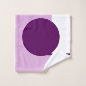 Cercle d'art Abstrait violet rose blanc (Gant de toilette)