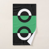 Cercle de bloc de couleur (Serviette à main)