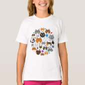 Cercle de chats T-shirt fille (Devant)