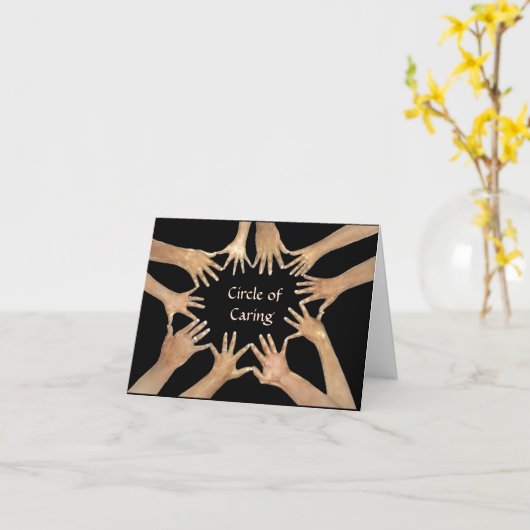 Cercle de la carte de compassion (Fleur jaune)