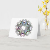 Cercle de pastel de la vie sur la carte de voeux (Fleur jaune)