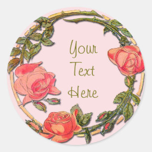 Cercle de Roses sur Stickers personnalisables
