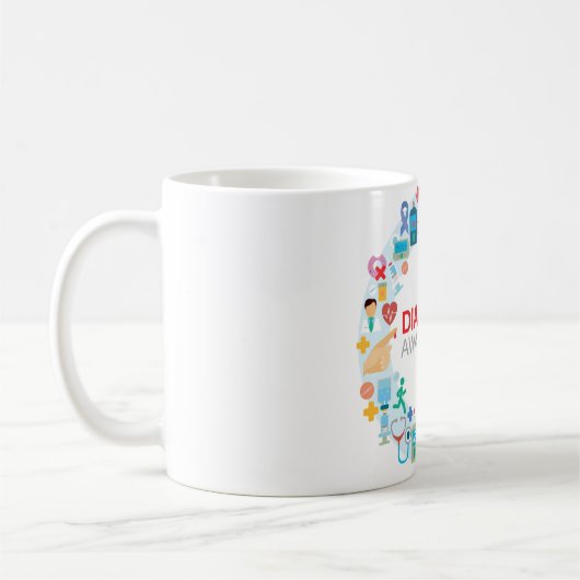 Cercle de sensibilisation au diabète Mug (Gauche)