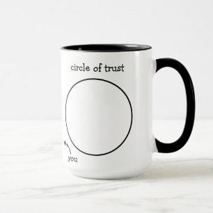 Cercle de tasse de confiance