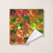 Cercle de texture sur orange rugueux (Gant de toilette)