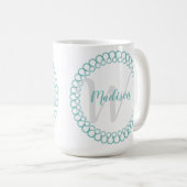 Cercle décoratif turquoise Personnaliser la Mug Mo (Devant droit)