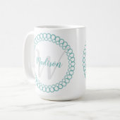 Cercle décoratif turquoise Personnaliser la Mug Mo (Devant gauche)