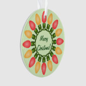 Cercle des lumières de Noël en rouge et orange (devant)