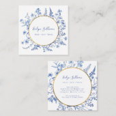 Cercle d'or fleur sauvage français carte de visite (Devant / Derrière)