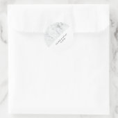 Cercle en marbre favoriser autocollant (Sac)