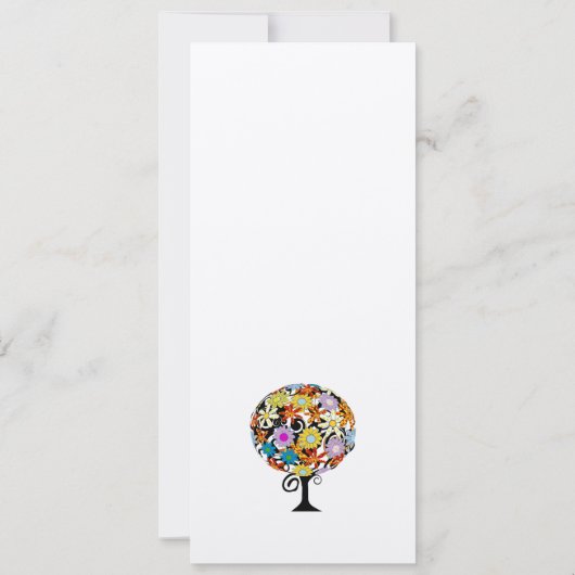 Cercle Forêt Magique d'Amour Mariage Invitations (Dos)