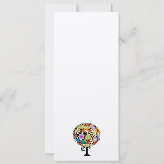 Cercle Forêt Magique d'Amour Mariage Invitations (Dos)