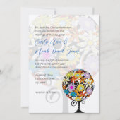 Cercle Forêt Magique d'Amour Mariage Invitations (Devant)