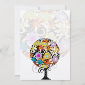 Cercle Forêt Magique d'Amour Mariage Invitations (Dos)