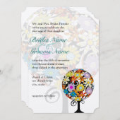 Cercle Forêt Magique d'Amour Mariage Invitations (Devant / Derrière)
