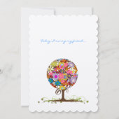 Cercle Forêt Magique d'Amour Mariage Invitations (Dos)